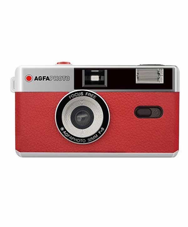 AgfaPhoto cámara analógica 35mm reutilizable roja