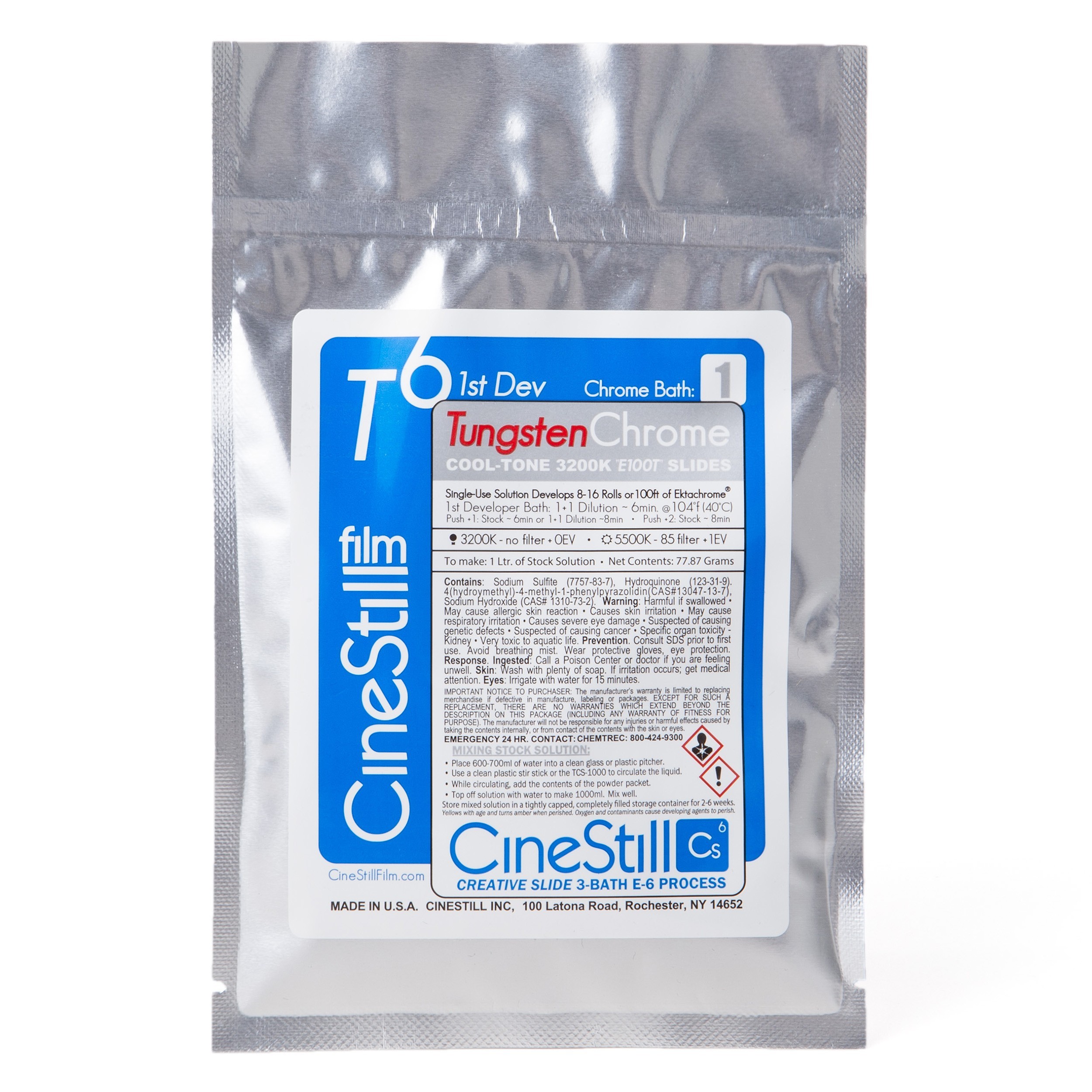 Cinestill T6 Tungsten Chrome polvo E6